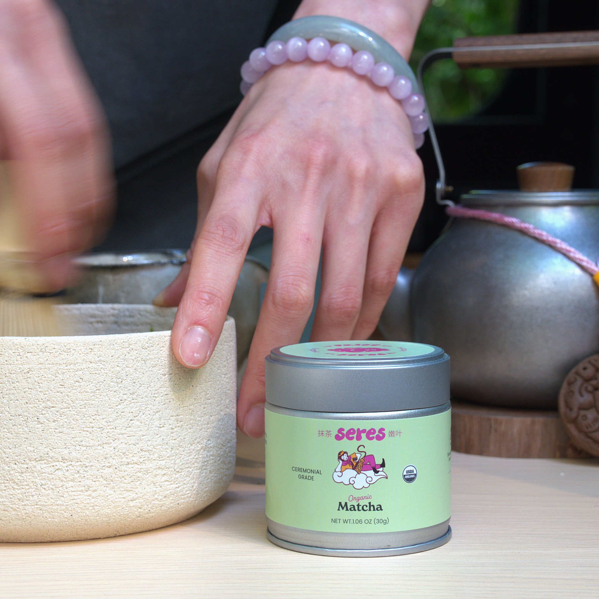 Seres Matcha Organic Ceremonial Grade 30g Tin